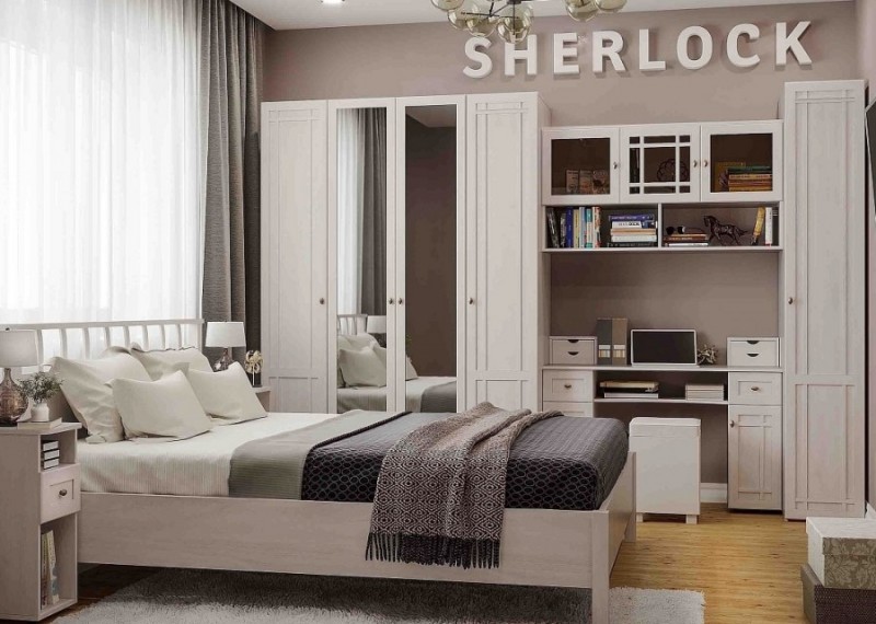 Мебель в спальню Sherlock (ясень анкор светлый)