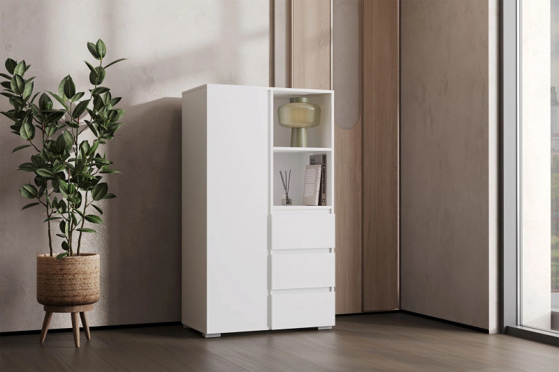 Шкаф комбинированный Инта белый